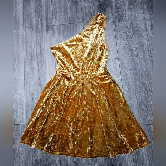 slim fit dress slacks Ivy Purple And Gold Metallic Skater Dress – Girl In Mind main image 0